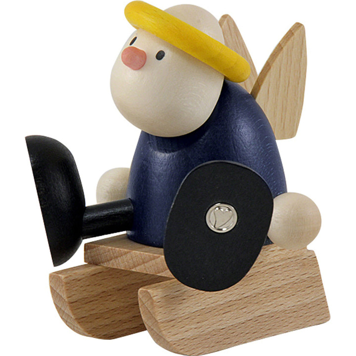 Angel Hans with Sleigh - 7 cm / 2.8 inch