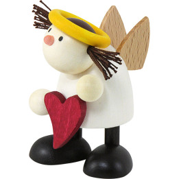 Engel Lotte stehend mit Herz - 7 cm