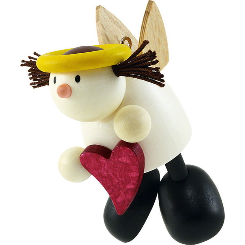 Angel Lotte Floating with Heart - 7 cm / 2.8 inch