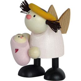 Engel Lotte mit Baby Mädchen - 7 cm