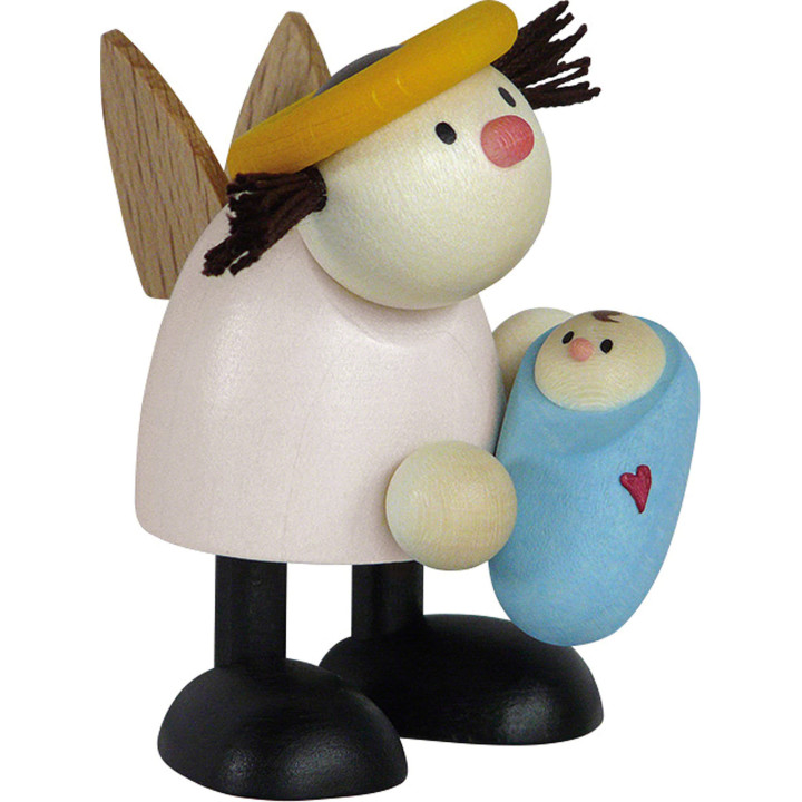 Engel Lotte mit Baby Junge - 7 cm