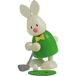 Kaninchen Max beim Golf - Einlochen - 9 cm