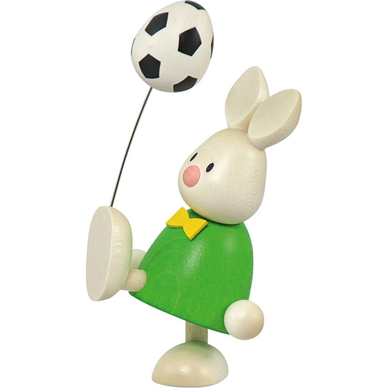 Bunny Max with Football - 9 cm / 3.5 inch