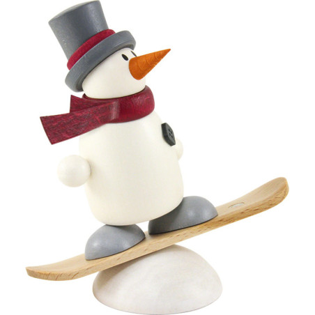 Snow Man Fritz with Snowboard - 9 cm / 3.5 inch