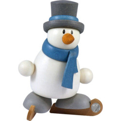 Snow Man Otto on Ice Skates - 8 cm / 3.1 inch