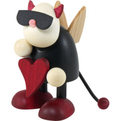 Little Devil Gustav Standing with Heart - 7 cm / 2.8 inch