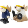 Hans and Lotte with Sleigh - 7x15 cm / 2.8x5.9 inch