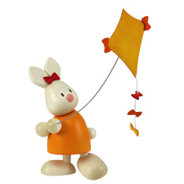 Bunny Emma with Kite - 9 cm / 3.5 inch