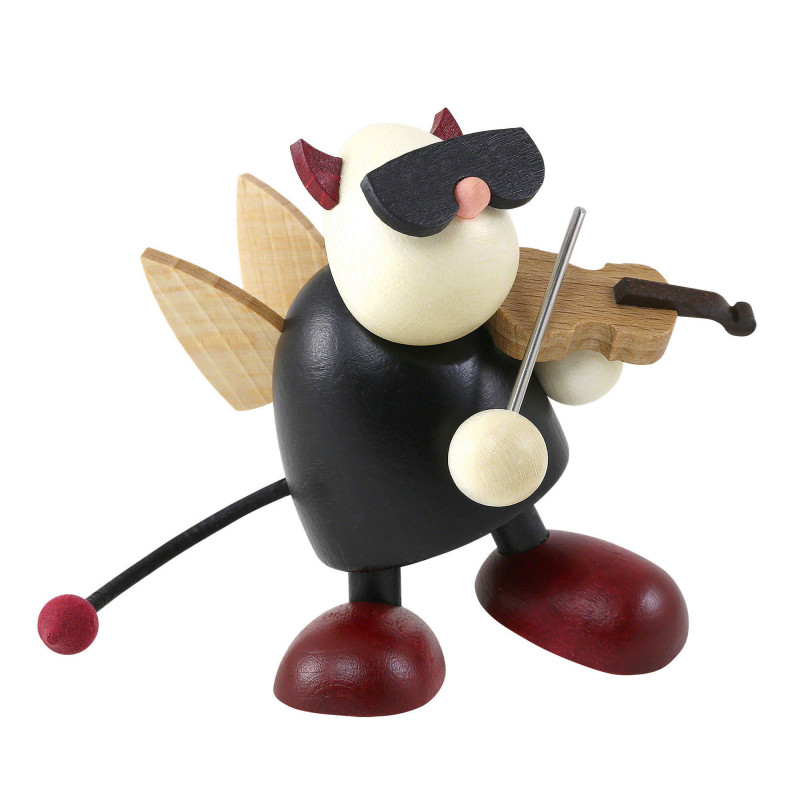 Little Devil Gustav with Violin - 7 cm / 2.8 inch