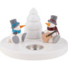 Schneemann Fritz und Otto am Lagerfeuer - 11 cm