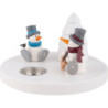 Schneemann Fritz und Otto am Lagerfeuer - 11 cm