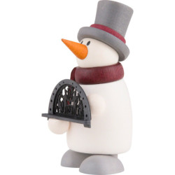 Snowman Fritz with Candle Arch - 9 cm / 3.5 inch