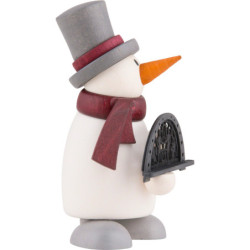 Snowman Fritz with Candle Arch - 9 cm / 3.5 inch