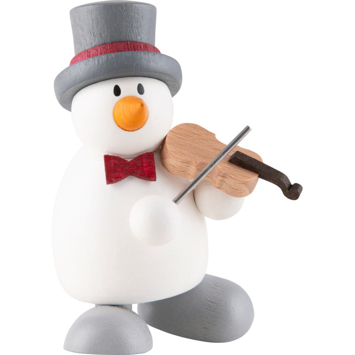Schneemann Otto mit Geige - 6 cm