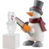 Snow Man Fritz with Ice Sculpture - 8 cm / 3.1 inch
