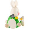 Bunny Max with Flower Sitting - 6 cm / 2.4 inch