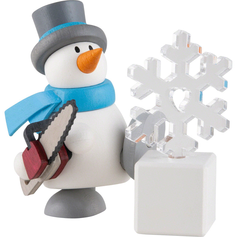 Schneemann Otto mit Eisskulptur - 6 cm