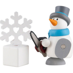 Schneemann Otto mit Eisskulptur - 6 cm