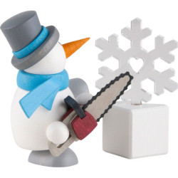 Schneemann Otto mit Eisskulptur - 6 cm