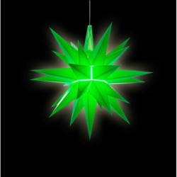 Herrnhuter Moravian Star DIY Kit A1b Green Plastic - 13 cm/5.1 inch