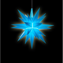 Herrnhuter Bastelstern A1b blau Kunststoff - 13 cm