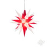 Herrnhuter Moravian Star A1e White/Red Plastic - 13 cm/5.1 inch