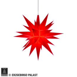 Herrnhuter Moravian Star A1e Red Plastic - 13 cm/5.1 inch
