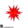 Herrnhuter Stern A1e rot Kunststoff - 13 cm