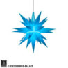 Herrnhuter Stern A1e blau Kunststoff - 13 cm
