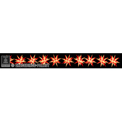 Herrnhuter Moravian Star Chain A1s White/Red Plastic - 14m/15yard