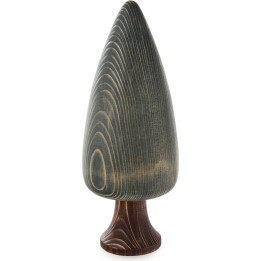 Massivholzbaum konisch grün lasiert - 27 cm