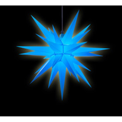 Herrnhuter Moravian Star A7 Blue Plastic - 68cm/27 inch