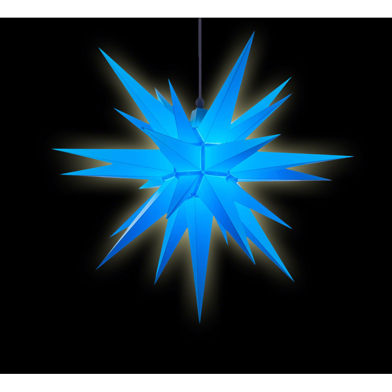 Herrnhuter Moravian Star A7 Blue Plastic - 68cm/27 inch