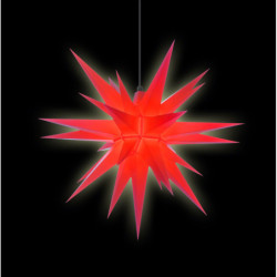 Herrnhuter Moravian Star A7 Red Plastic - 68cm/27 inch