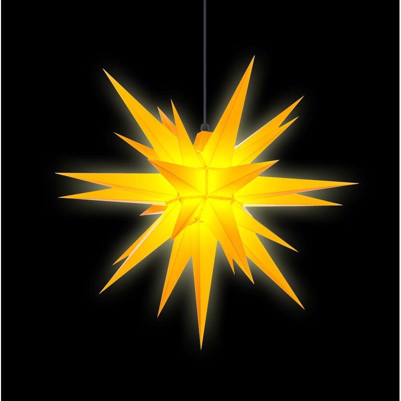 Herrnhuter Moravian Star A7 Yellow Plastic - 68cm/27 inch