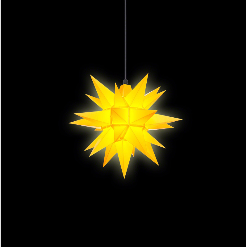 Herrnhuter Moravian Star A4 Yellow Plastic - 40cm/16 inch