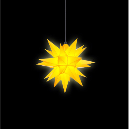 Herrnhuter Moravian Star A4 Yellow Plastic - 40cm/16 inch
