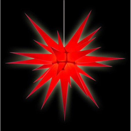 Herrnhuter Stern I8 rot Papier - 80 cm