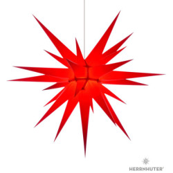 Herrnhuter Moravian Star I8 Red Paper - 80cm/31 inch