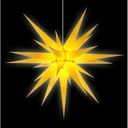 Herrnhuter Moravian Star I8 Yellow Paper - 80cm/31 inch