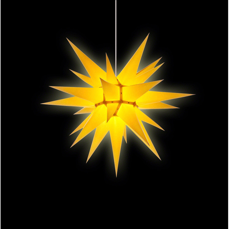 Herrnhuter Moravian Star I6 Yellow Paper - 60 cm / 23.6 inch