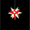 Herrnhuter Moravian Star I4 White/Red Paper - 40 cm / 15.7 inch