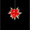 Herrnhuter Moravian Star I4 White with Red Core Paper - 40 cm / 15.7 inch