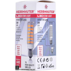 LED Light Bulb for Indoor Stars 29-00-I4 Bis 29-00-I8, E14, 5W