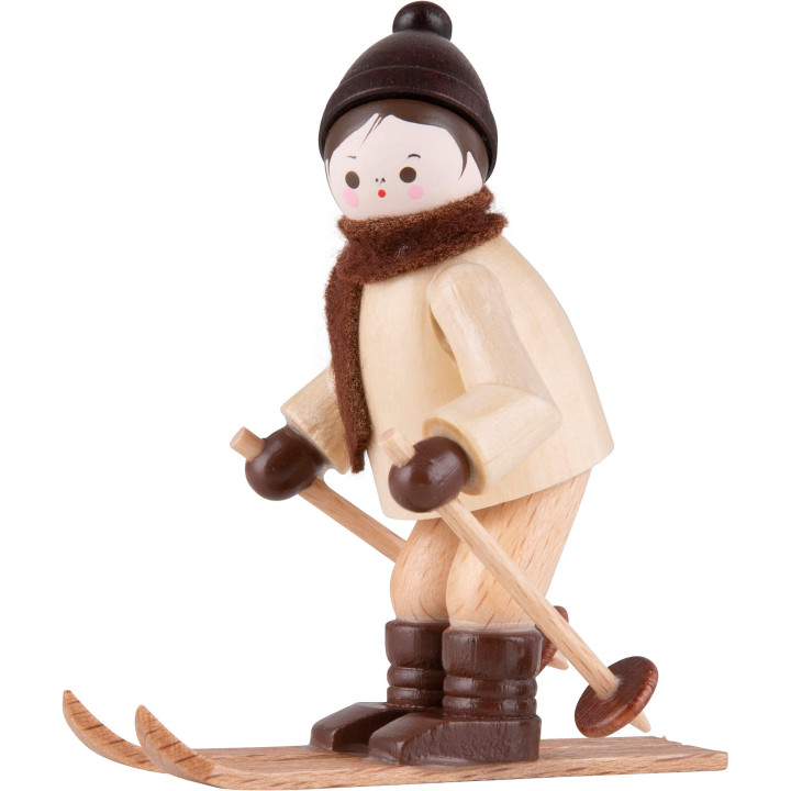 Thiel-Figur Abfahrtsläufer - natur - 6,5 cm