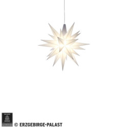 Herrnhuter Stern Miniaturstern weiß Kunststoff - 8 cm