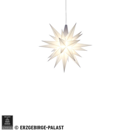 Herrnhuter Stern Miniaturstern weiß Kunststoff - 8 cm