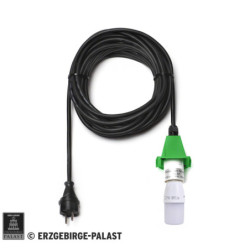 Kabel für Aussenstern 29-00-A4 und 29-00-A7, 10 m schwarz, LED, Deckel grün