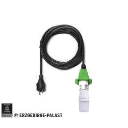Kabel für Aussenstern 29-00-A4 und 29-00-A7, 5 m schwarz, LED, Deckel grün