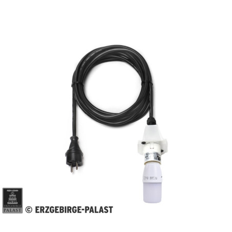 Kabel für Aussenstern 29-00-A4 und 29-00-A7, 5 m schwarz, LED, Deckel opal